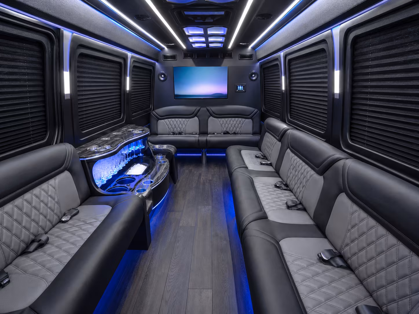 sunnyvale 30 passenger party bus interior